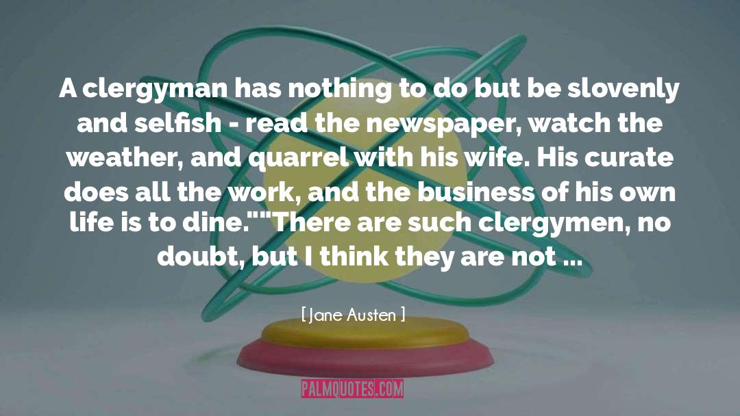 Clergymen quotes by Jane Austen