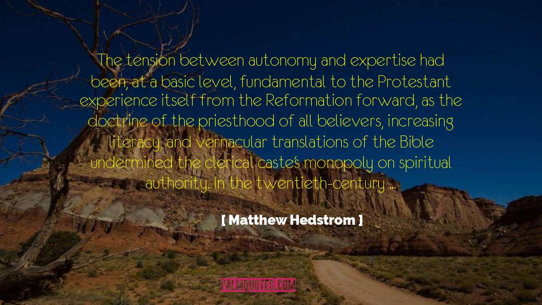 Clerical Authority quotes by Matthew Hedstrom