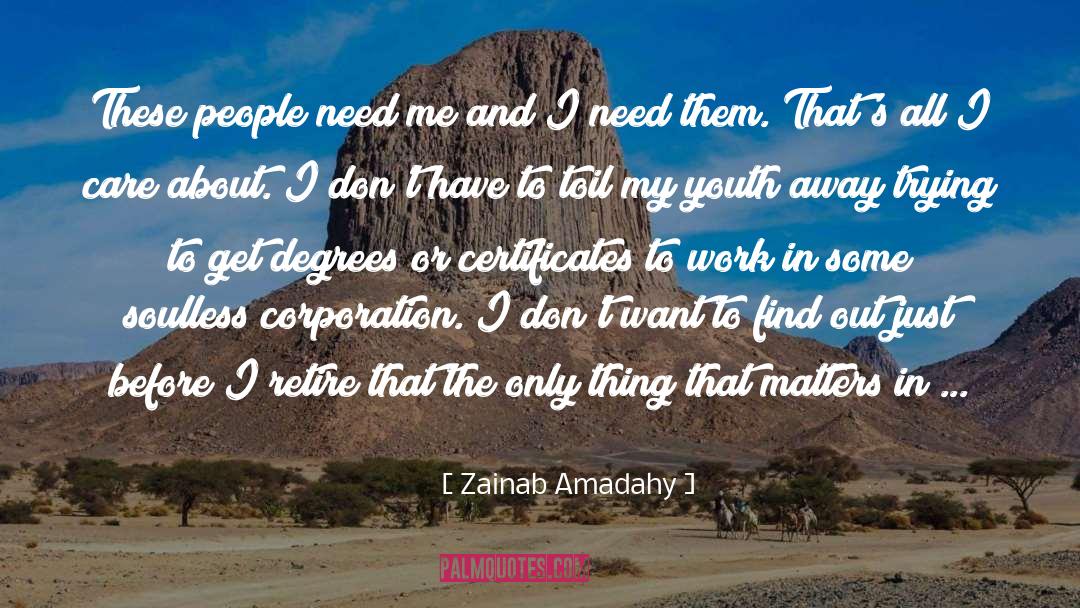Clerisy Corporation quotes by Zainab Amadahy