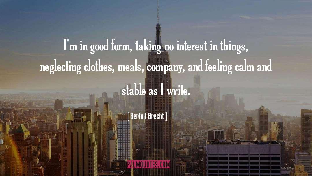 Clever Meals quotes by Bertolt Brecht