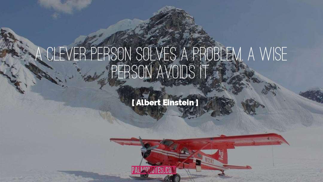 Clever Person quotes by Albert Einstein