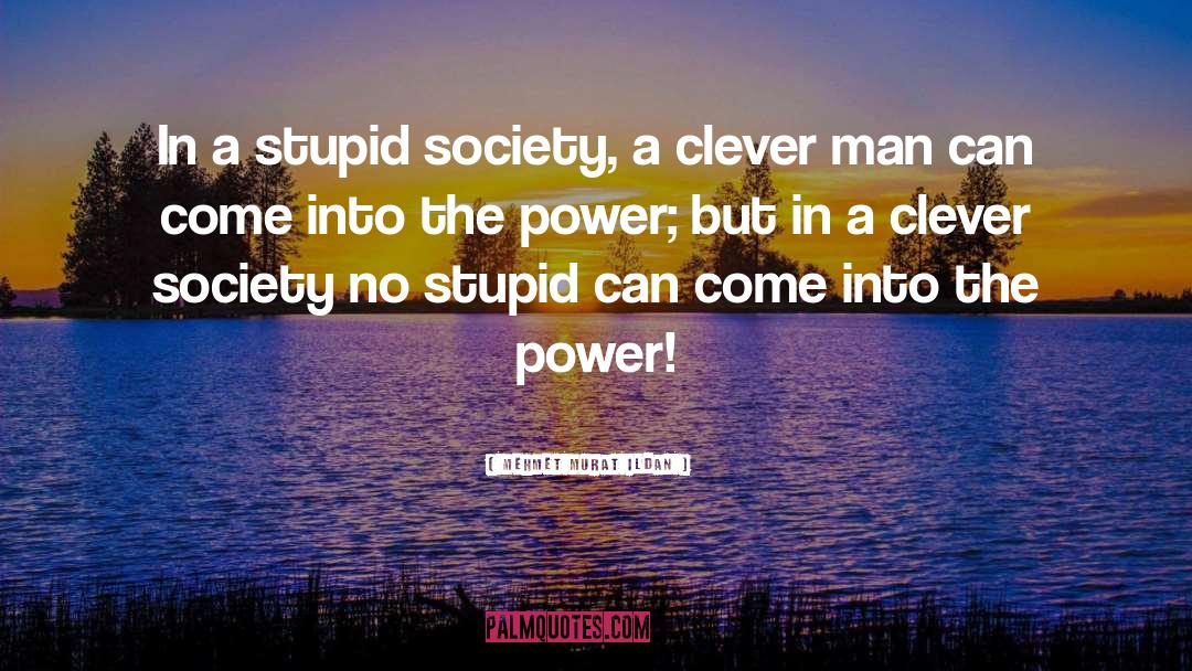 Clever Society quotes by Mehmet Murat Ildan