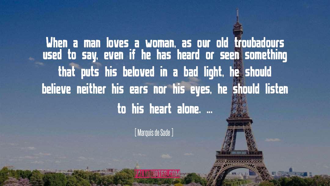 Clever Woman quotes by Marquis De Sade