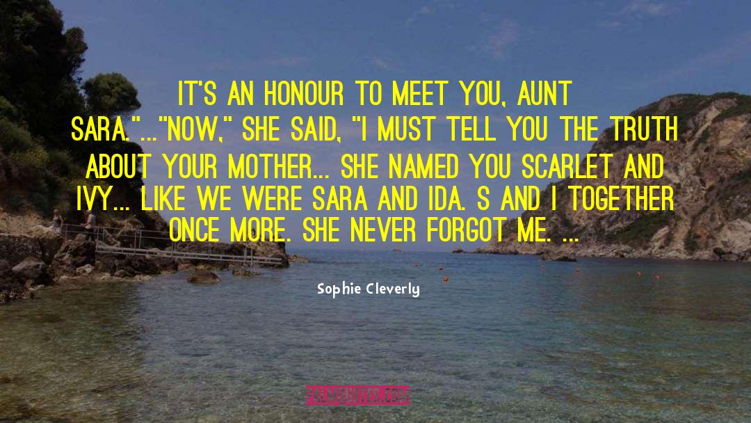Cleverly quotes by Sophie Cleverly
