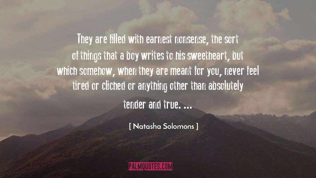 Cliched quotes by Natasha Solomons