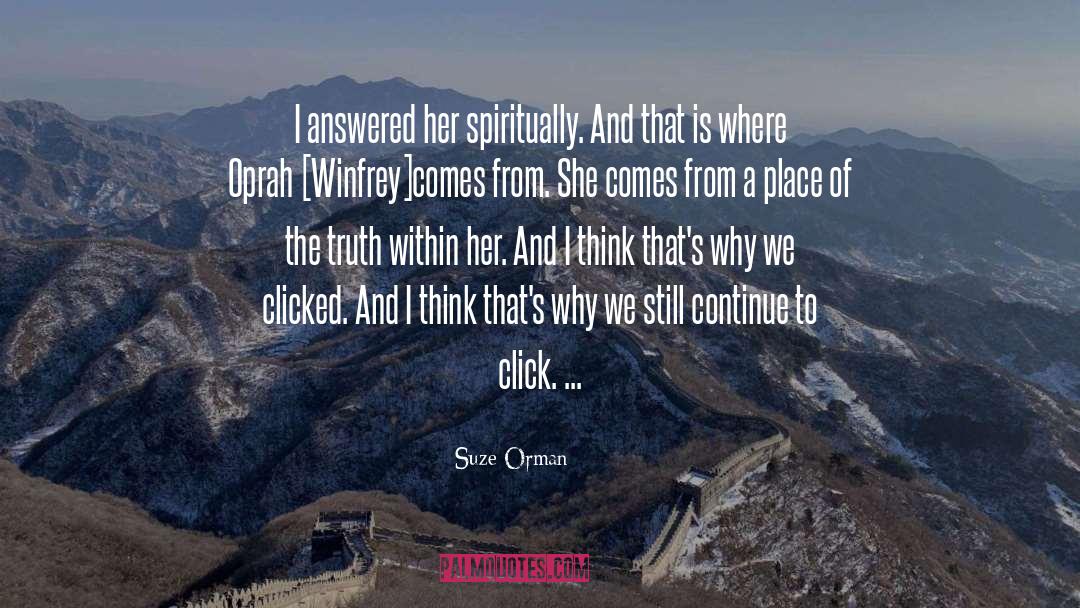 Clicks quotes by Suze Orman