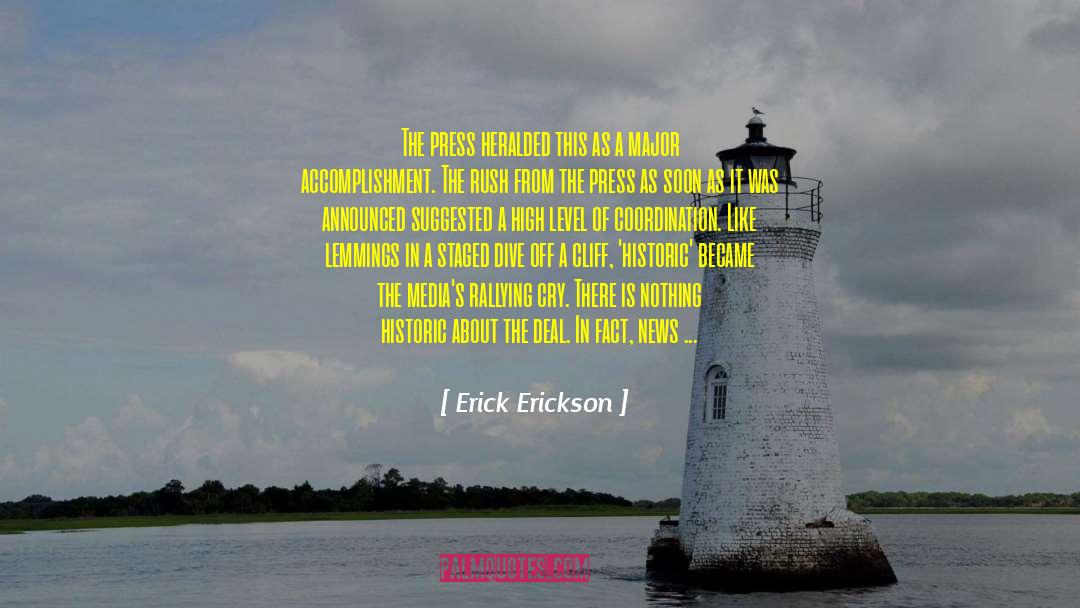 Cliff Swallows quotes by Erick Erickson