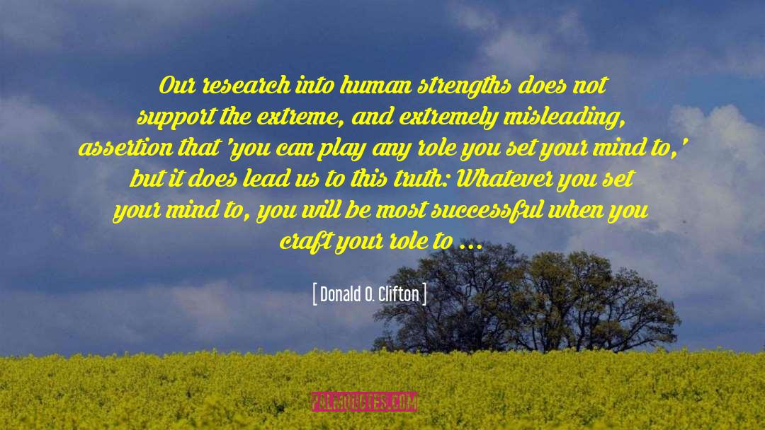 Clifton Strengthsfinder quotes by Donald O. Clifton