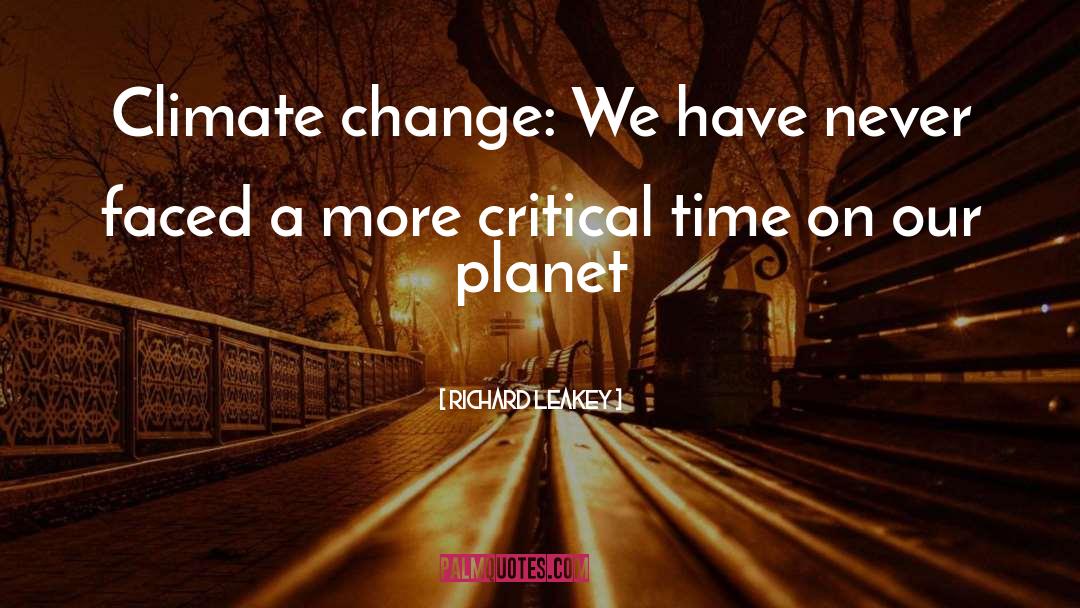 Climate Change quotes by Richard Leakey