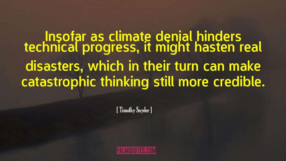 Climate Denial quotes by Timothy Snyder