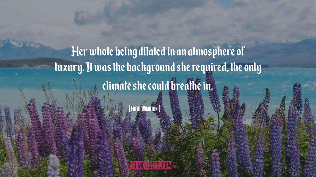 Climate quotes by Edith Wharton