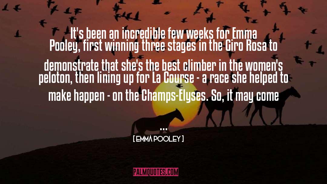 Climber quotes by Emma Pooley