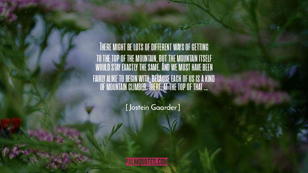 Climber quotes by Jostein Gaarder