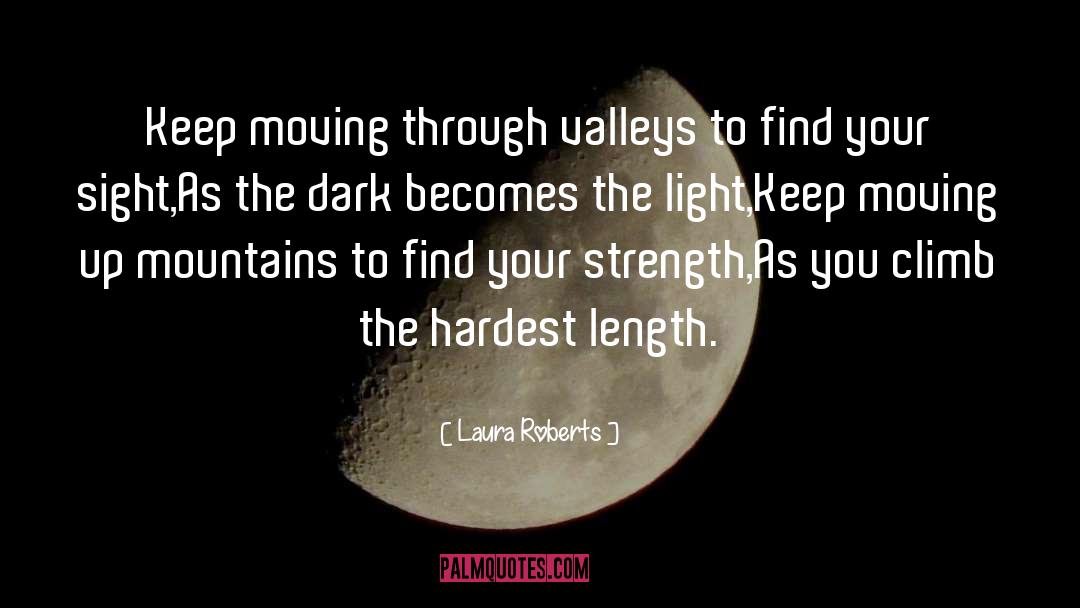 Climbing Mountains Inspirational quotes by Laura Roberts