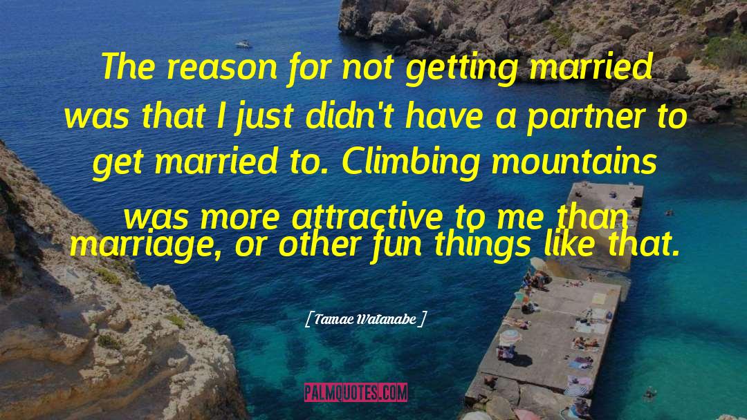 Climbing Mountains quotes by Tamae Watanabe