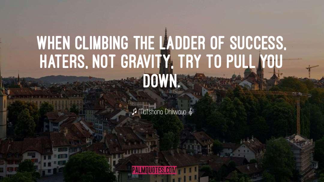 Climbing The Ladder quotes by Matshona Dhliwayo