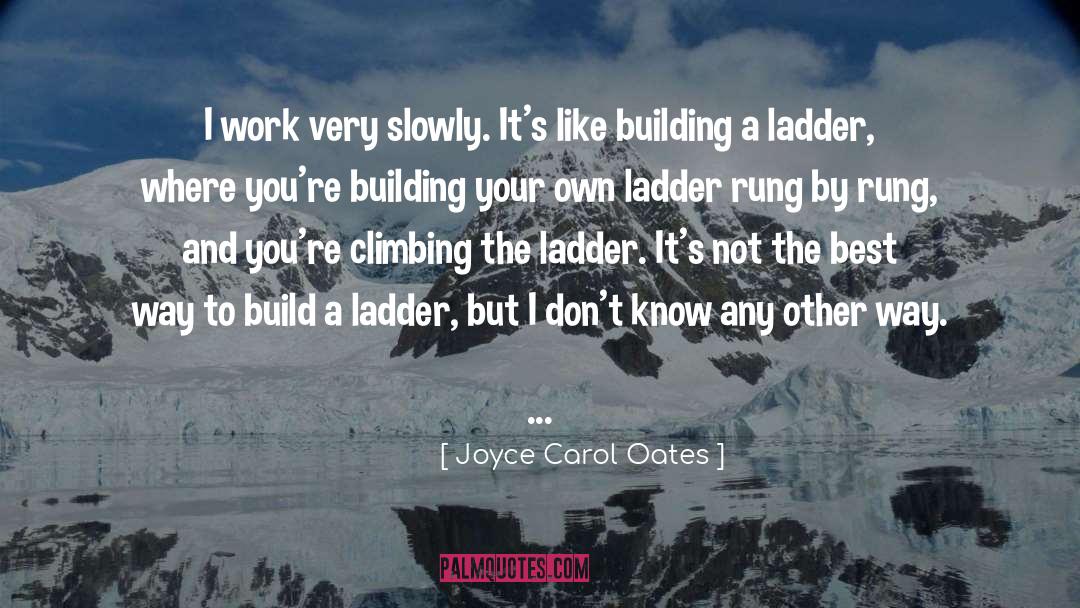 Climbing The Ladder quotes by Joyce Carol Oates