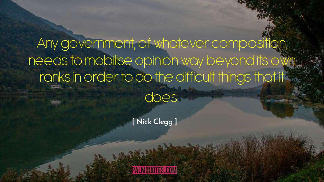 Climene Composition quotes by Nick Clegg