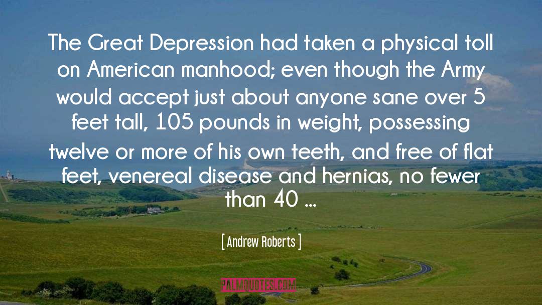 Clinical Depression quotes by Andrew Roberts