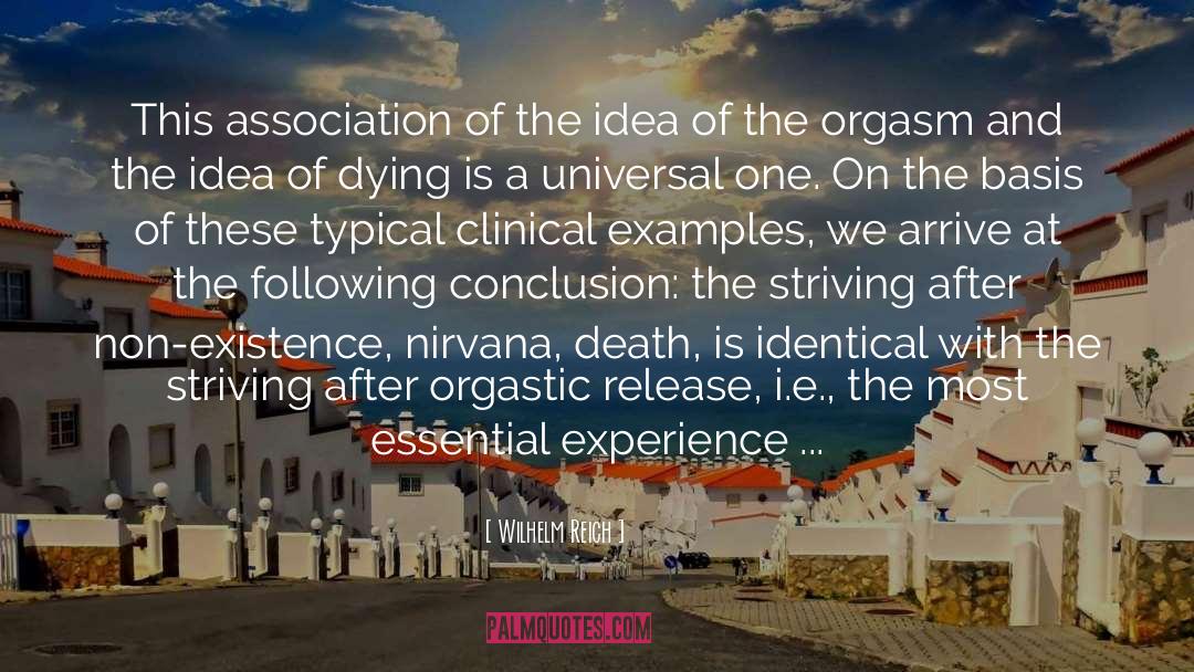 Clinical quotes by Wilhelm Reich