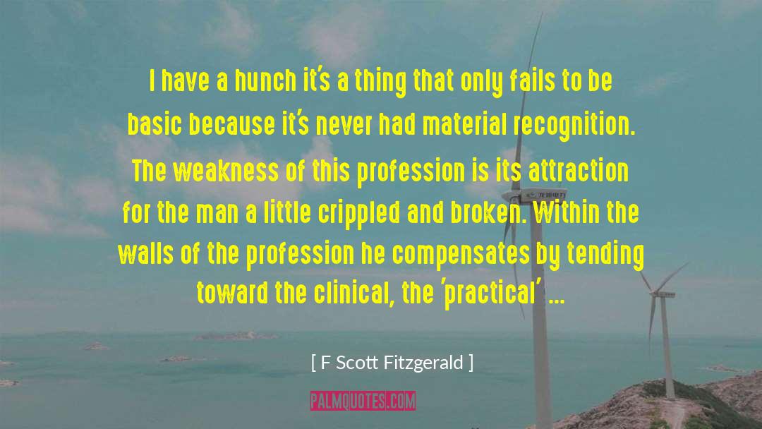 Clinical quotes by F Scott Fitzgerald
