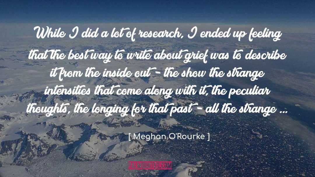 Clinical Research quotes by Meghan O'Rourke