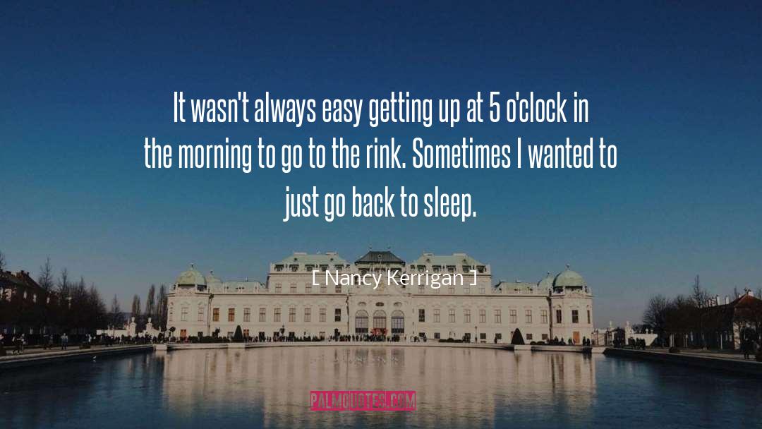 Clock quotes by Nancy Kerrigan