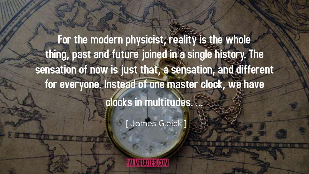 Clock quotes by James Gleick