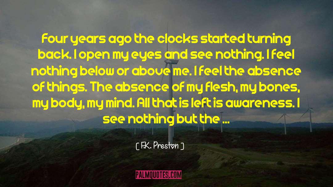 Clocks quotes by F.K. Preston