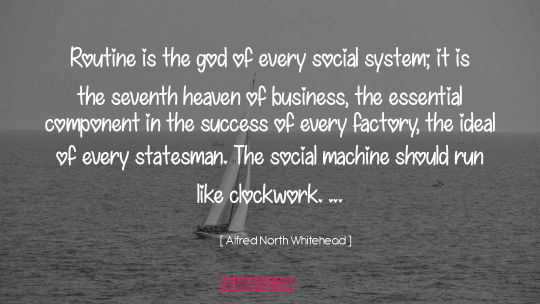 Clockwork quotes by Alfred North Whitehead