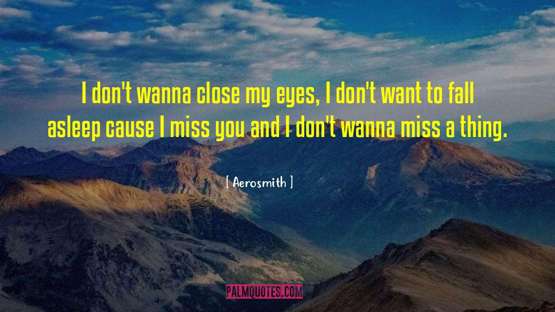 Close My Eyes quotes by Aerosmith