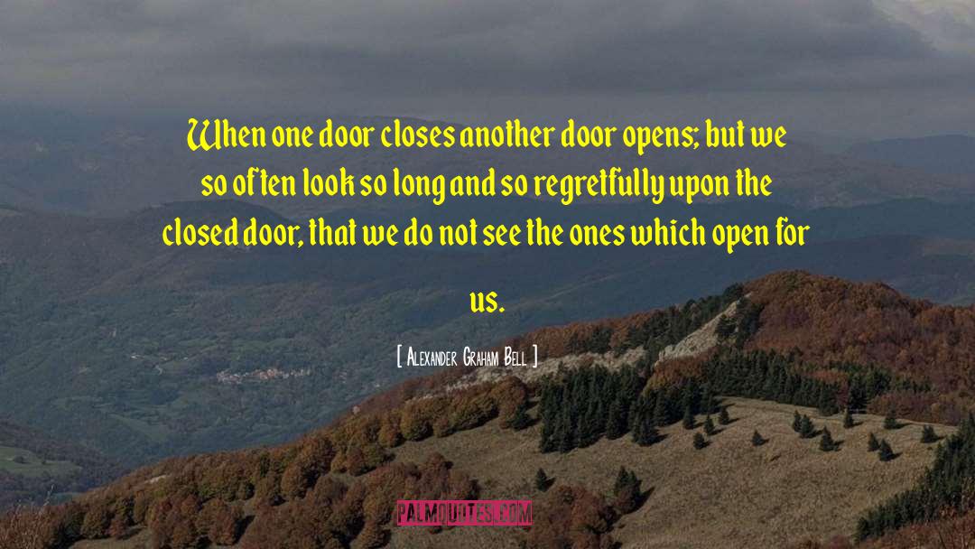 Closed Door quotes by Alexander Graham Bell