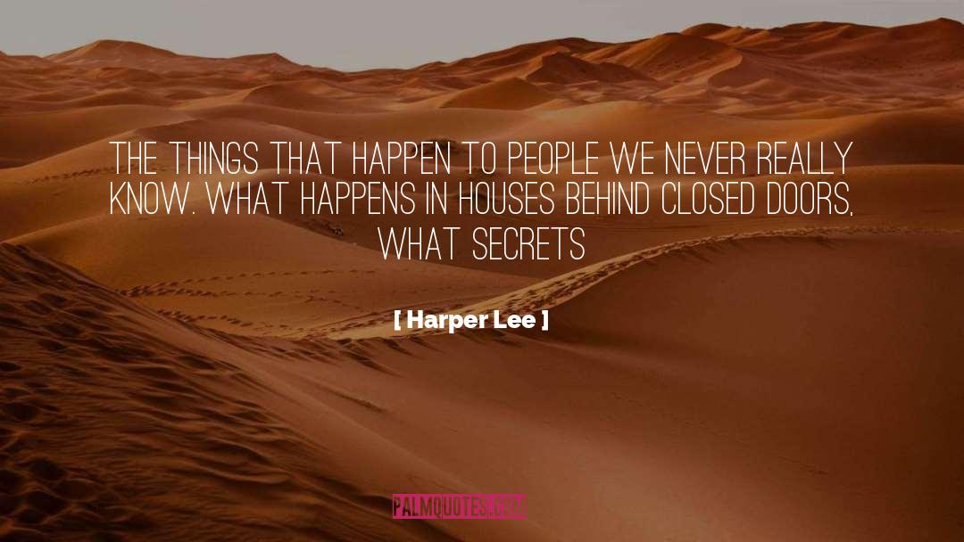 Closed Doors quotes by Harper Lee