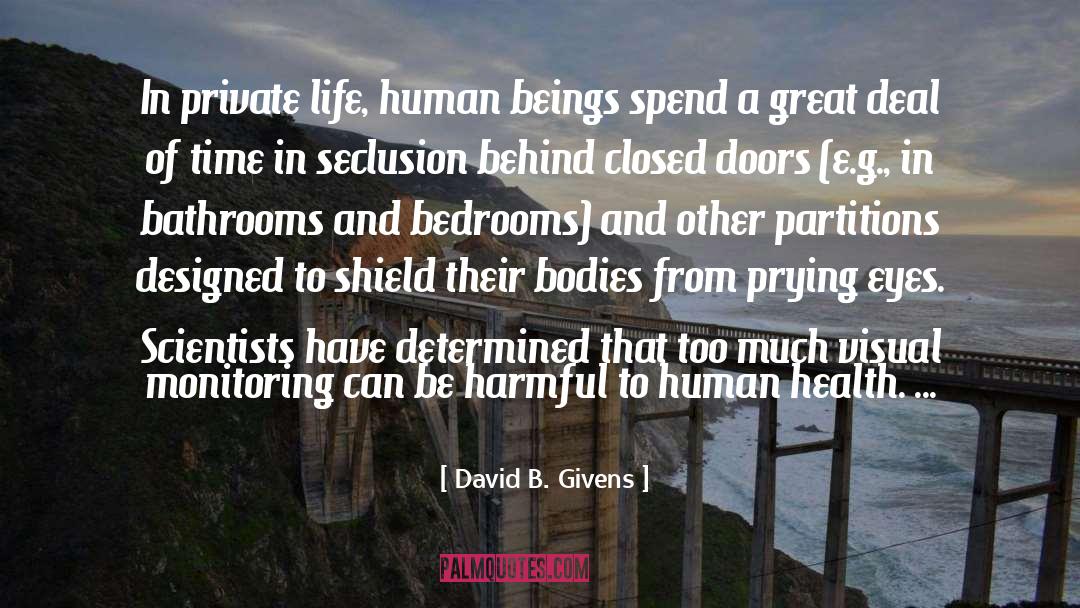 Closed Doors quotes by David B. Givens