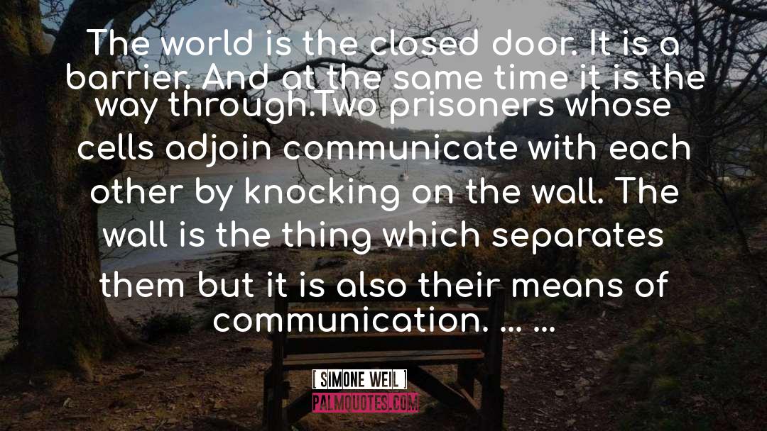 Closed Doors quotes by Simone Weil
