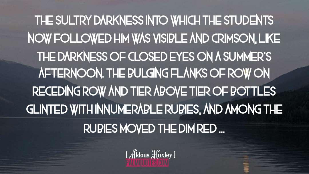 Closed Eyes quotes by Aldous Huxley