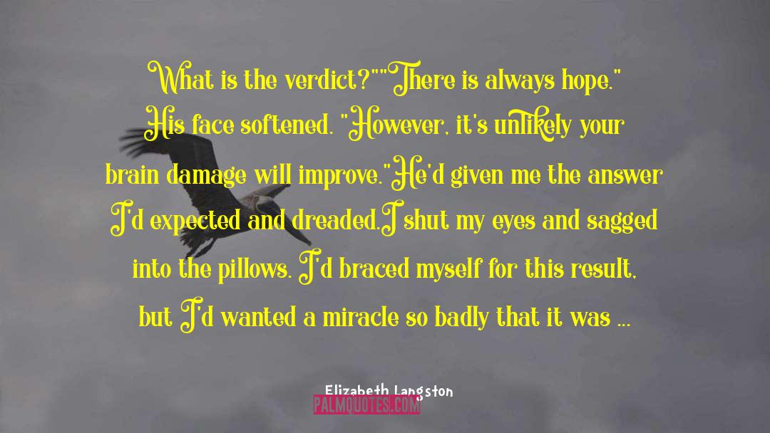 Closed Eyes quotes by Elizabeth Langston