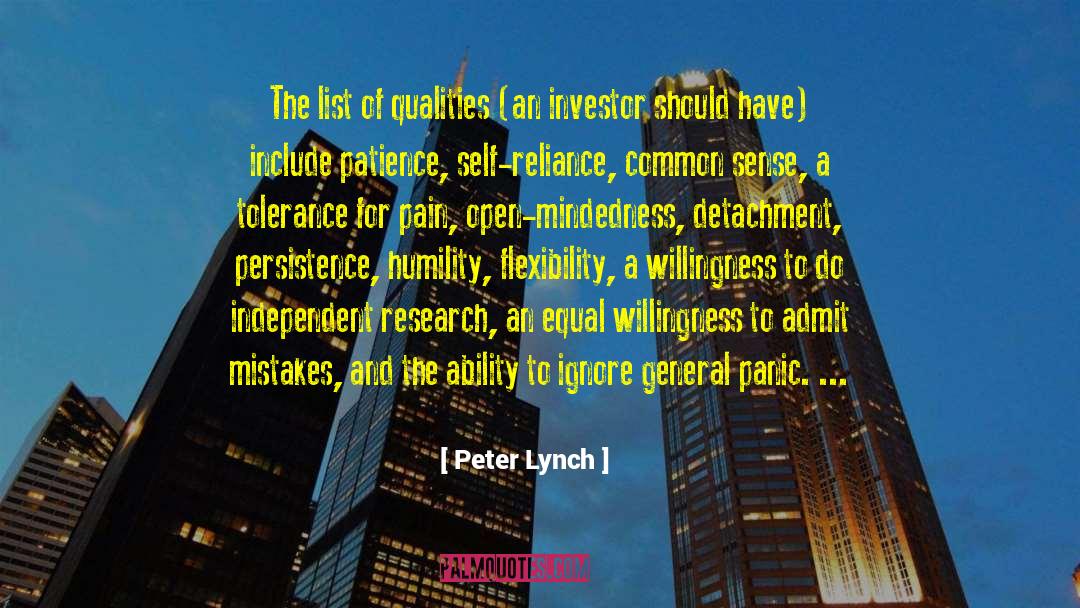 Closed Mindedness quotes by Peter Lynch