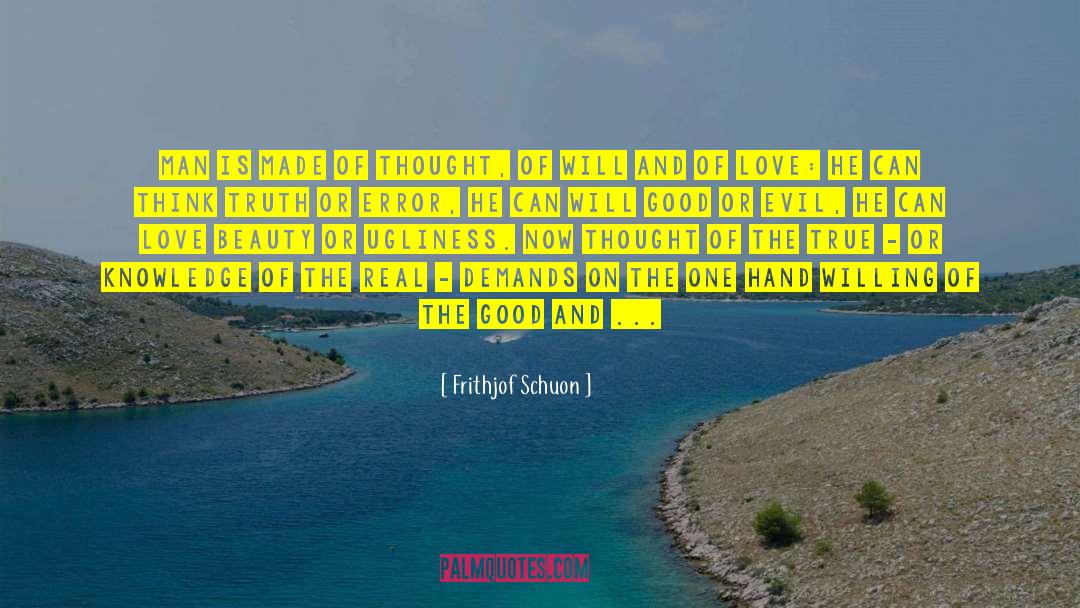 Closes quotes by Frithjof Schuon