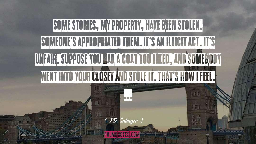 Closet quotes by J.D. Salinger