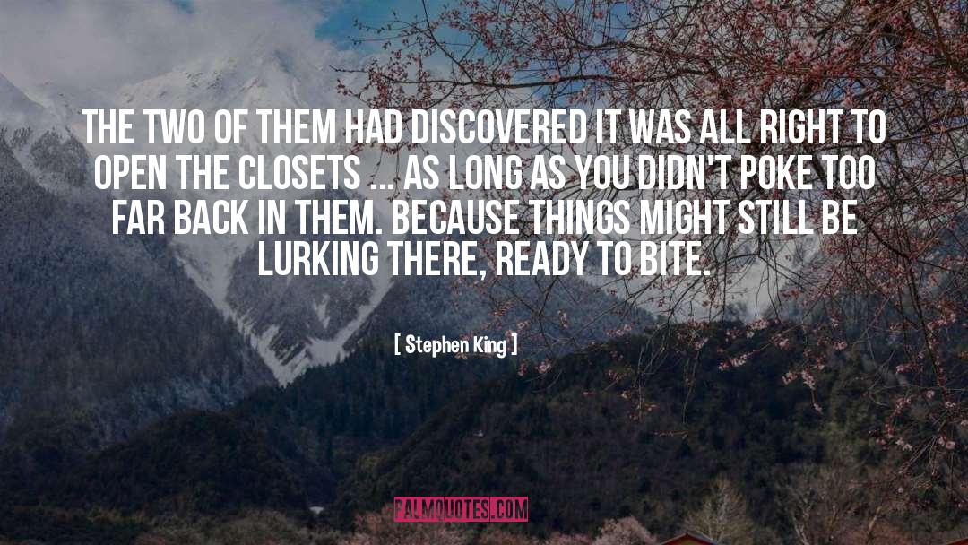 Closets quotes by Stephen King