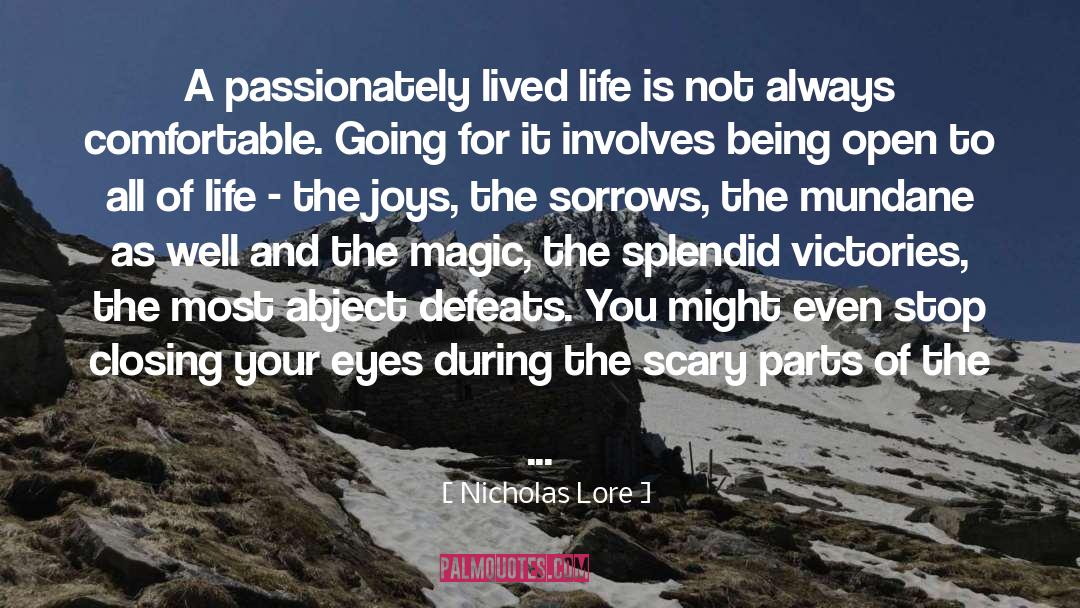 Closing Your Eyes quotes by Nicholas Lore