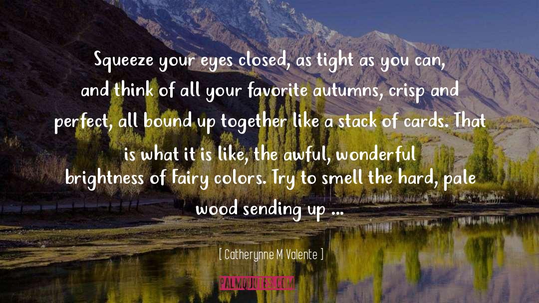 Closing Your Eyes quotes by Catherynne M Valente