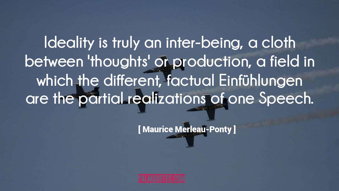 Cloth quotes by Maurice Merleau-Ponty