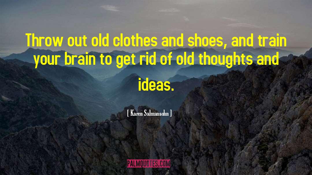 Clothes And Shoes quotes by Karen Salmansohn