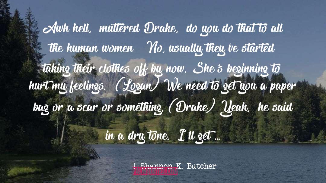 Clothes quotes by Shannon K. Butcher