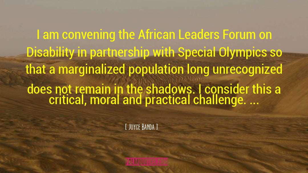 Cloudbusters Forum quotes by Joyce Banda