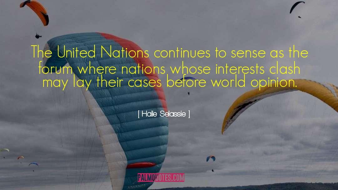 Cloudbusters Forum quotes by Haile Selassie