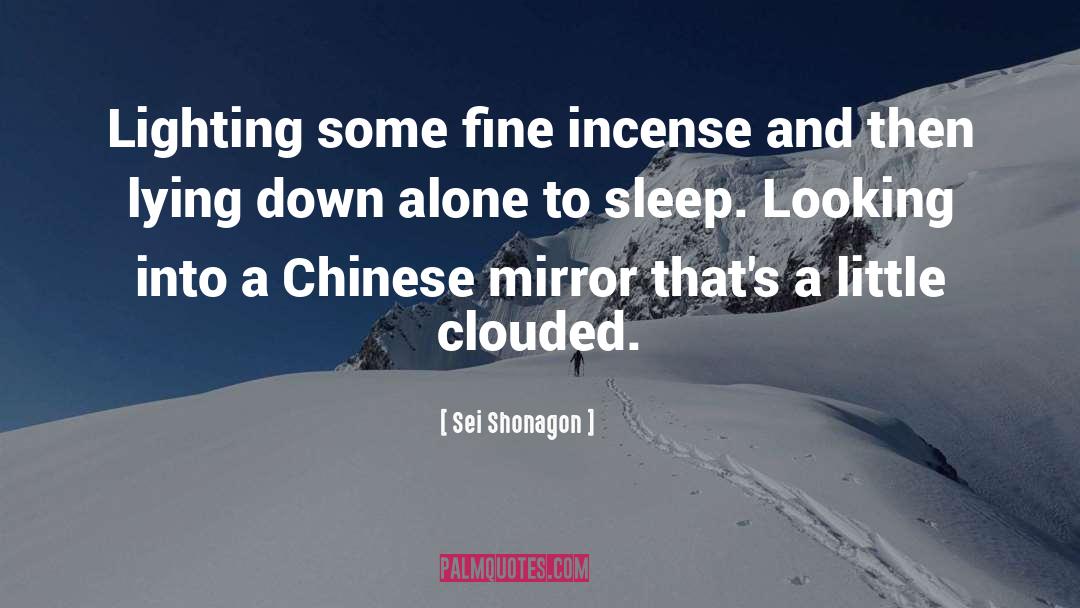 Clouded quotes by Sei Shonagon