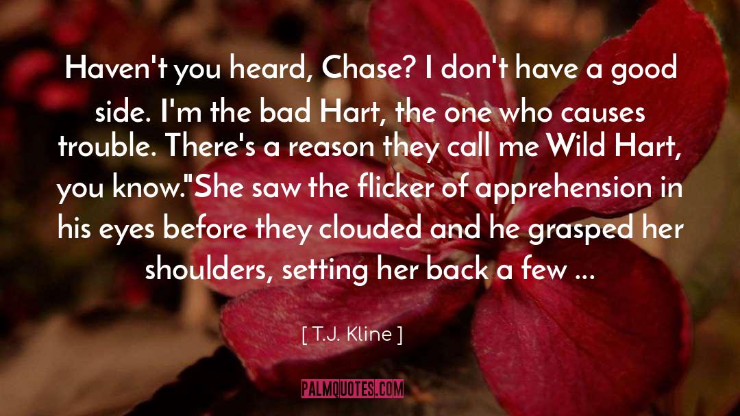 Clouded quotes by T.J. Kline